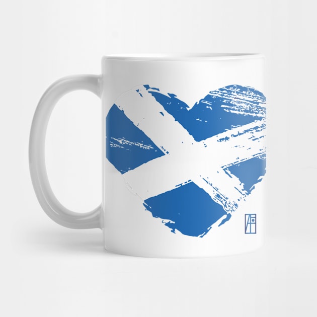 I love my country. I love Scotland. I am a patriot. In my heart, there is always the flag of Scotland by ArtProjectShop